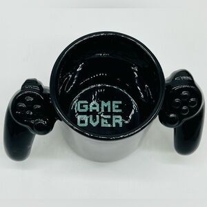 Bigmouth “Game Over” coffee mug shaped like game controller NWOT